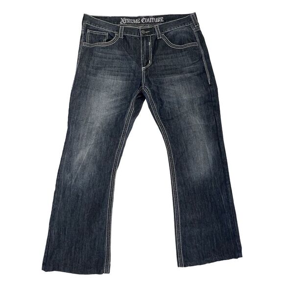 Xtreme Couture Boot Cut‎ Wide Leg Jeans Mens Size 38x29 - Picture 1 of 12